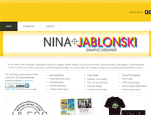 Tablet Screenshot of ninajablonski.com